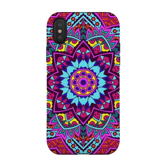 iPhone Xs / X StrongFit Colorful Mosaics by ArtsCase