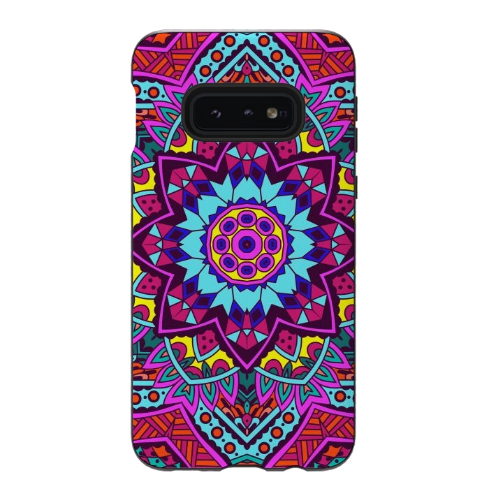 Galaxy S10e StrongFit Colorful Mosaics by ArtsCase