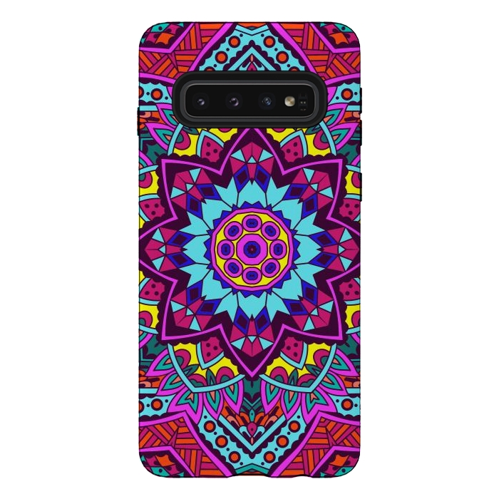 Galaxy S10 StrongFit Colorful Mosaics by ArtsCase