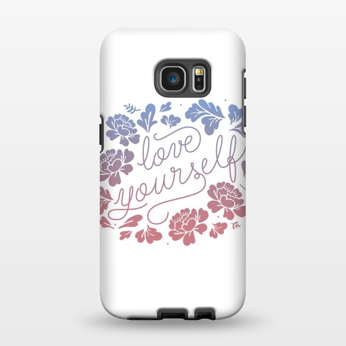 Galaxy S7 EDGE StrongFit Love Yourself by Anis Illustration