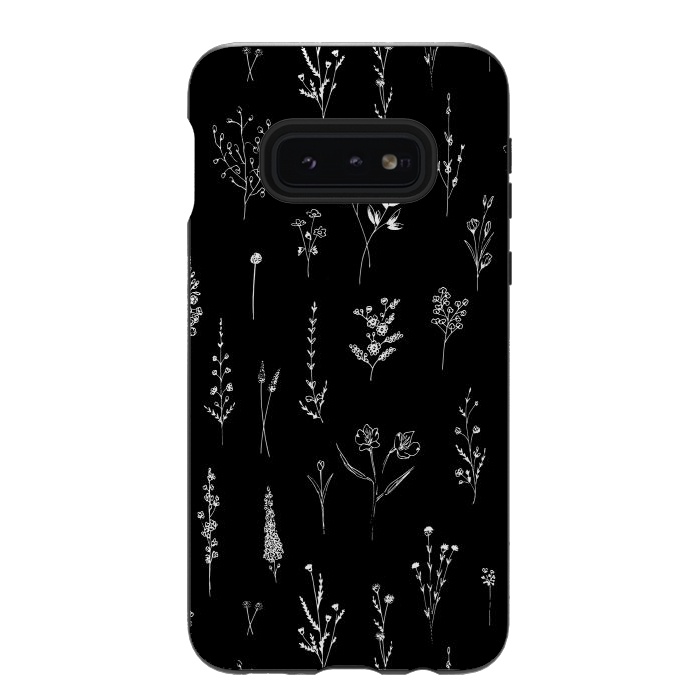 Galaxy S10e StrongFit Wildflowers Pattern by Anis Illustration