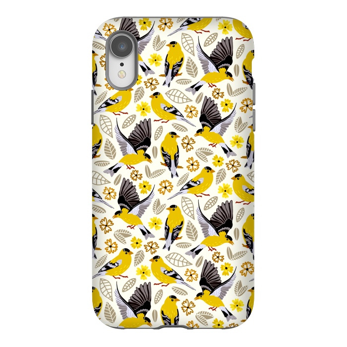 iPhone Xr StrongFit Goldfinches  by Tigatiga