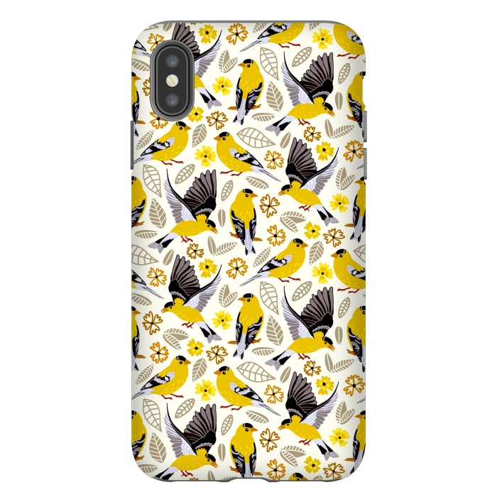iPhone Xs Max StrongFit Goldfinches  by Tigatiga
