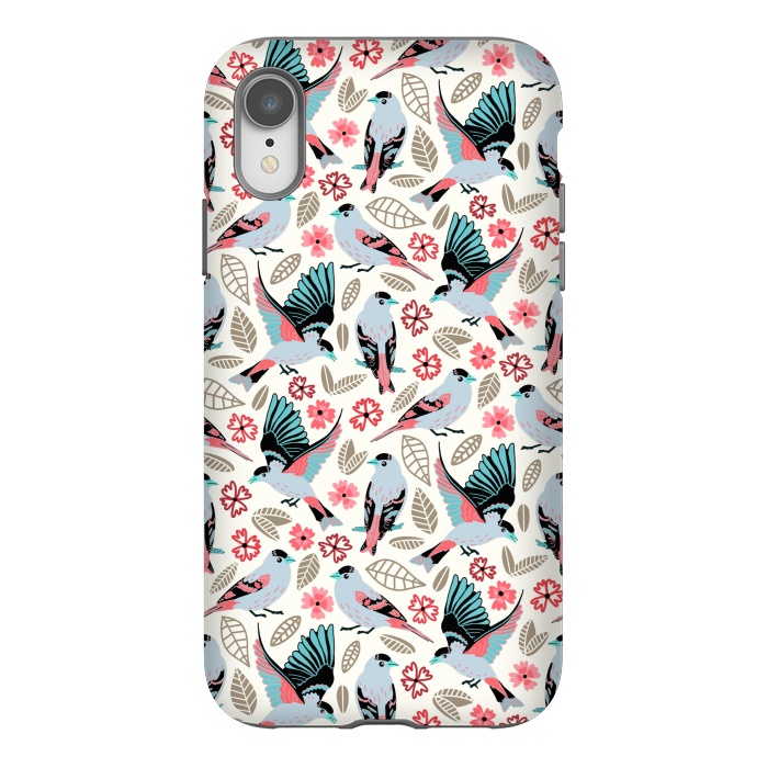 iPhone Xr StrongFit Fantasy Finches  by Tigatiga