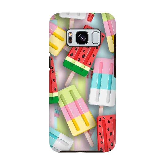Galaxy S8 StrongFit Popscicles Summer Pastel Colors by BluedarkArt