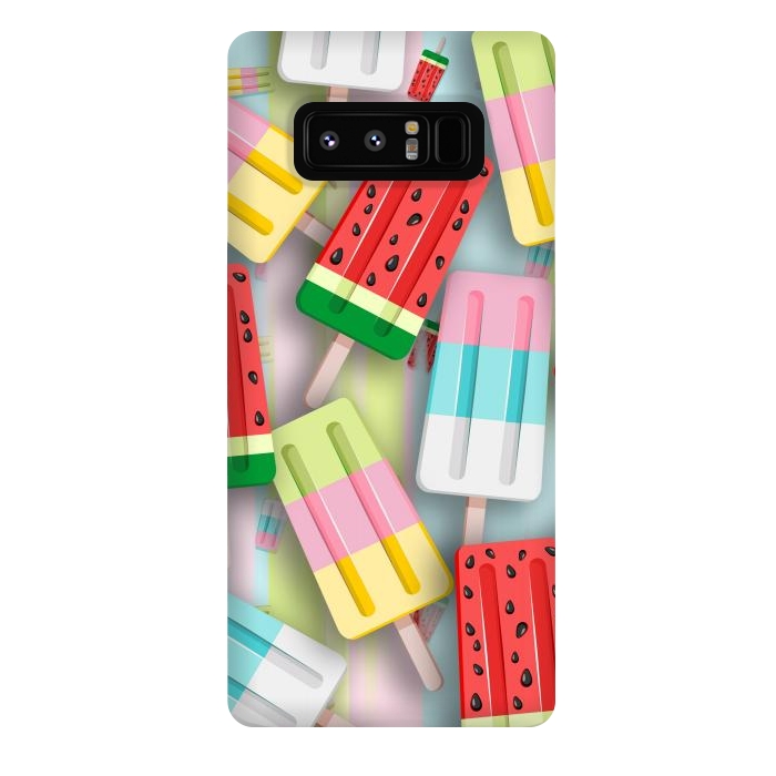 Galaxy Note 8 StrongFit Popscicles Summer Pastel Colors by BluedarkArt