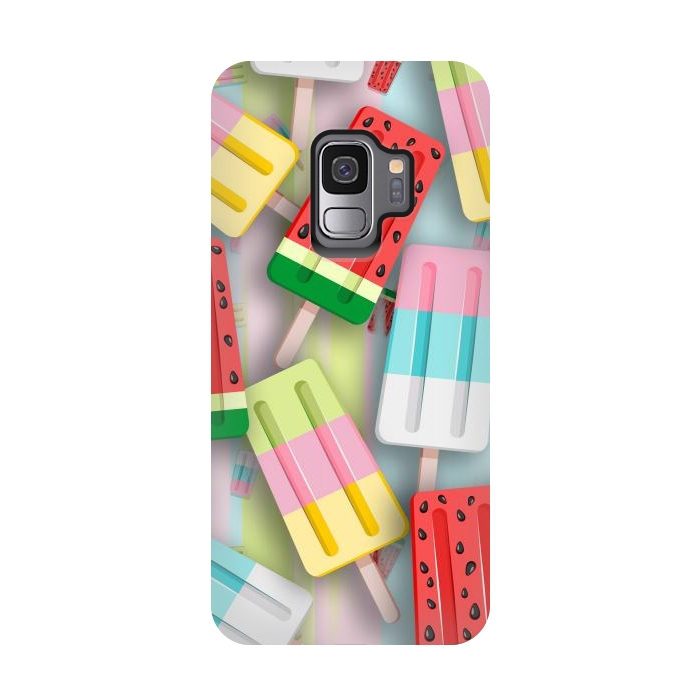 Galaxy S9 StrongFit Popscicles Summer Pastel Colors by BluedarkArt