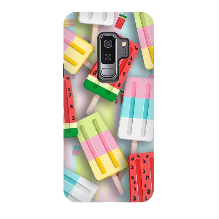 Galaxy S9 plus StrongFit Popscicles Summer Pastel Colors by BluedarkArt