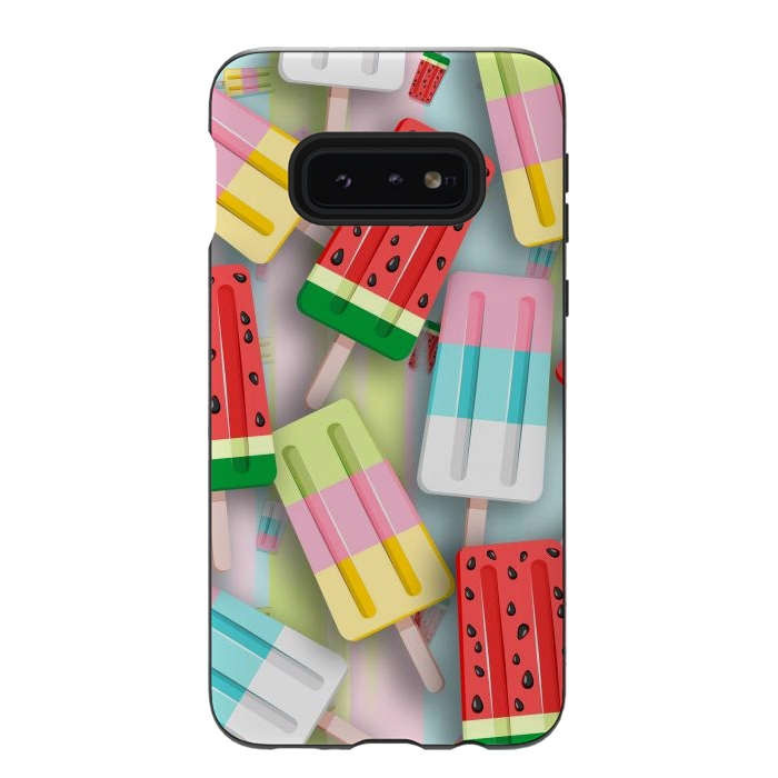 Galaxy S10e StrongFit Popscicles Summer Pastel Colors by BluedarkArt