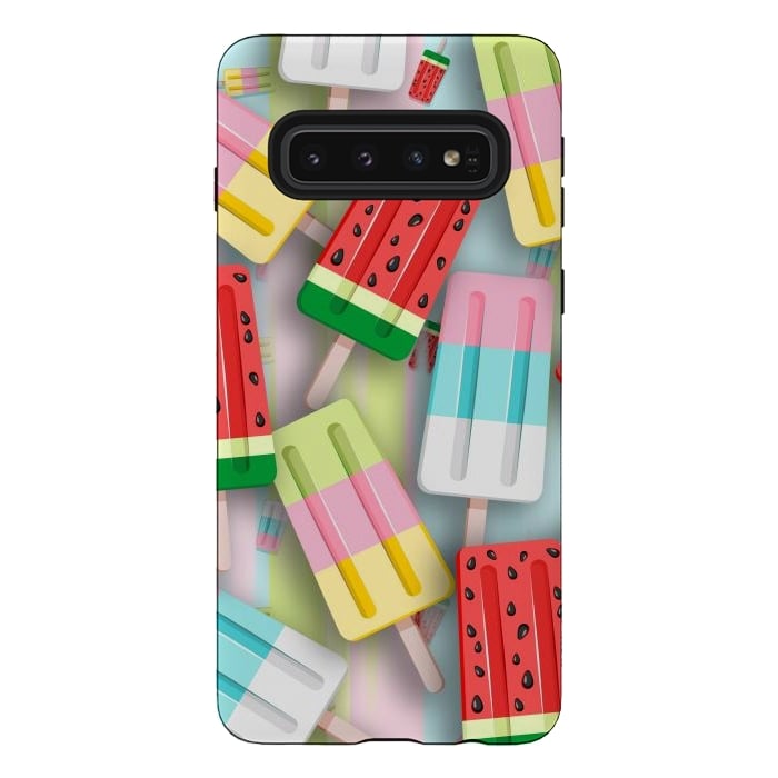 Galaxy S10 StrongFit Popscicles Summer Pastel Colors by BluedarkArt