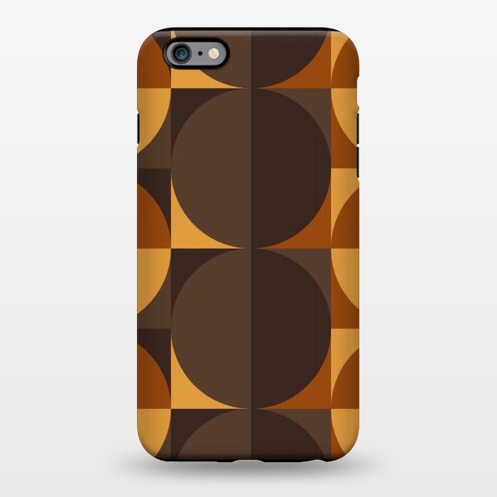 iPhone 6/6s plus StrongFit brown circular square by TMSarts
