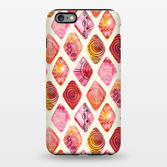 iPhone 6/6s plus StrongFit Patterned Watercolor Diamonds  by Tigatiga