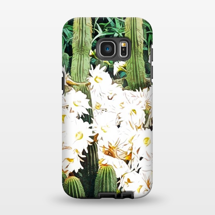 Galaxy S7 EDGE StrongFit Cactus & Bloom by Uma Prabhakar Gokhale