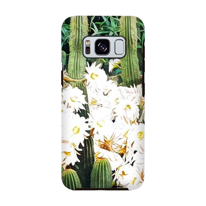 Galaxy S8 StrongFit Cactus & Bloom by Uma Prabhakar Gokhale