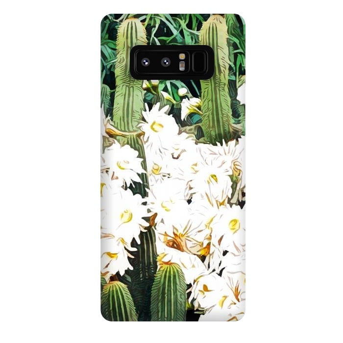 Galaxy Note 8 StrongFit Cactus & Bloom by Uma Prabhakar Gokhale