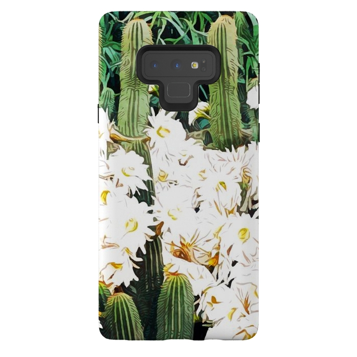 Galaxy Note 9 StrongFit Cactus & Bloom by Uma Prabhakar Gokhale