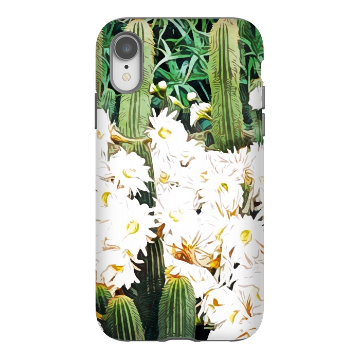 iPhone Xr StrongFit Cactus & Bloom by Uma Prabhakar Gokhale