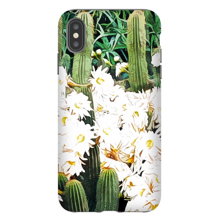 iPhone Xs Max StrongFit Cactus & Bloom by Uma Prabhakar Gokhale