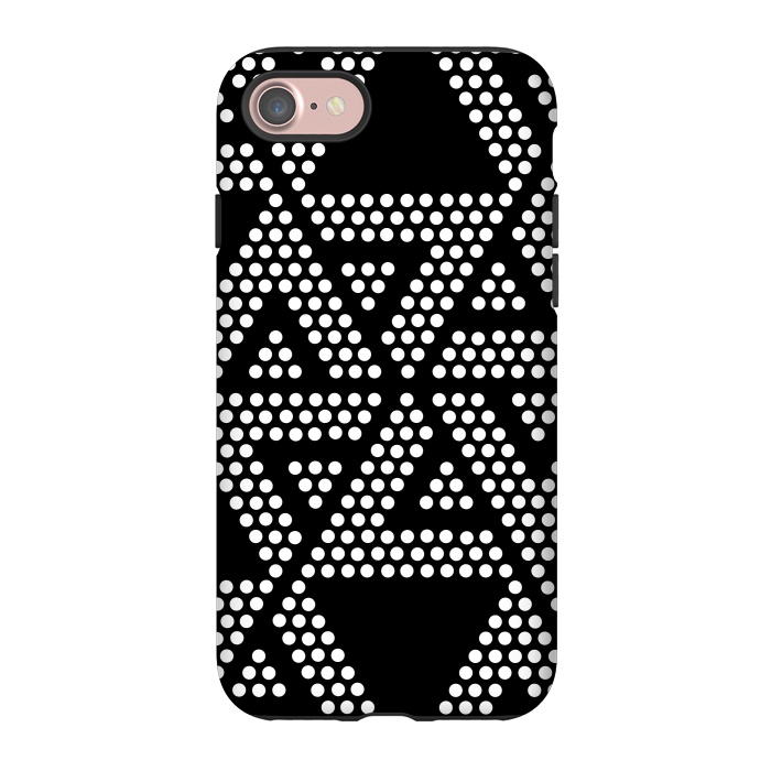 iPhone 7 StrongFit polka dots triangles by TMSarts