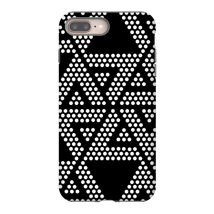 iPhone 7 plus StrongFit polka dots triangles by TMSarts