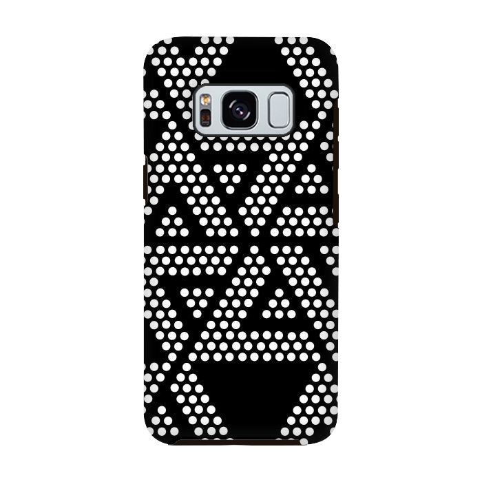 Galaxy S8 StrongFit polka dots triangles by TMSarts
