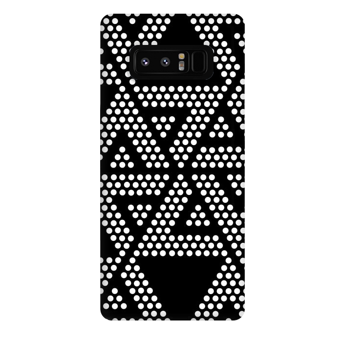 Galaxy Note 8 StrongFit polka dots triangles by TMSarts