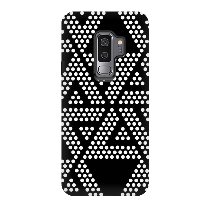 Galaxy S9 plus StrongFit polka dots triangles by TMSarts