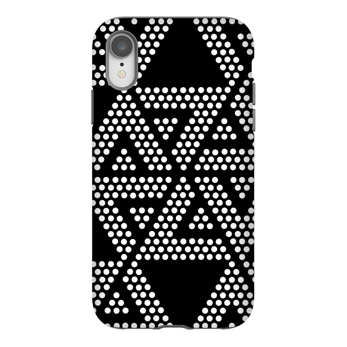 iPhone Xr StrongFit polka dots triangles by TMSarts