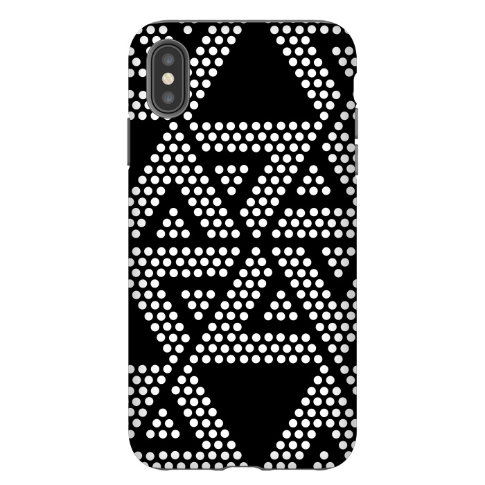 iPhone Xs Max StrongFit polka dots triangles by TMSarts