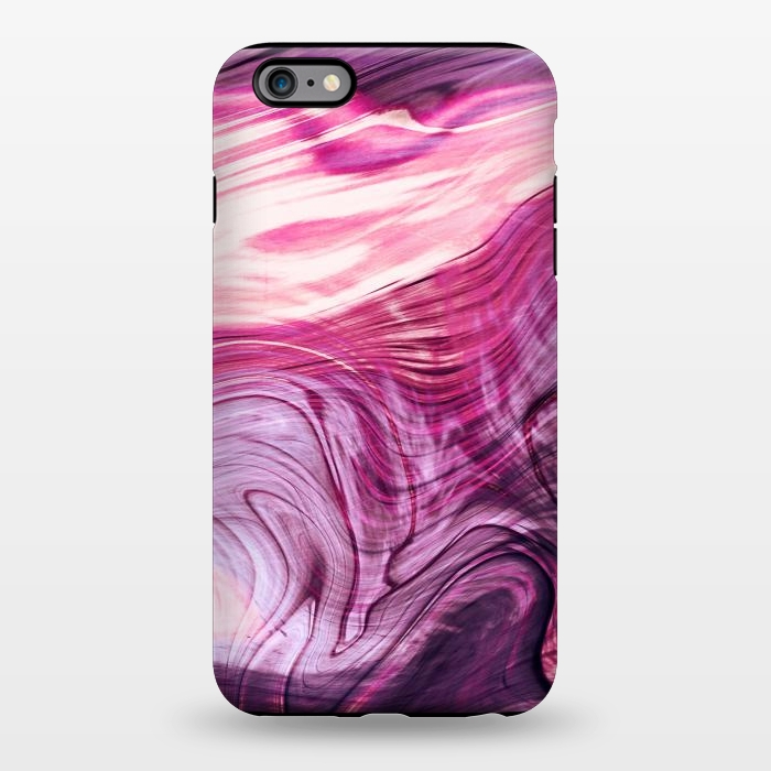 iPhone 6/6s plus StrongFit Pink purple marble waves by Oana 