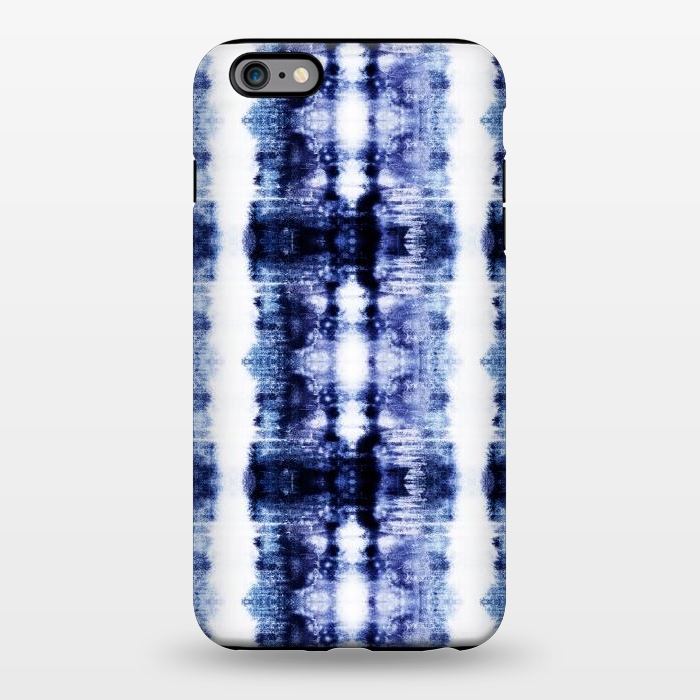 iPhone 6/6s plus StrongFit Indigo shibori dye stripes by Oana 