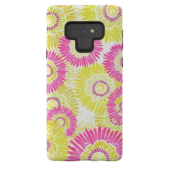 Galaxy Note 9 StrongFit Flower Power  by Rose Halsey