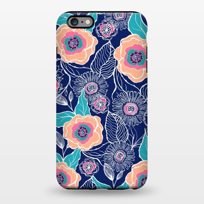 iPhone 6/6s plus StrongFit Floral Poppy by Rose Halsey