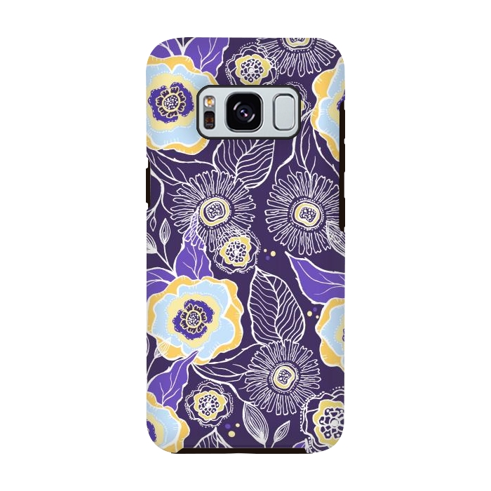 Galaxy S8 StrongFit Floral Sunshine by Rose Halsey