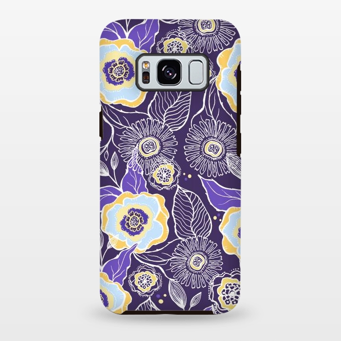 Galaxy S8 plus StrongFit Floral Sunshine by Rose Halsey