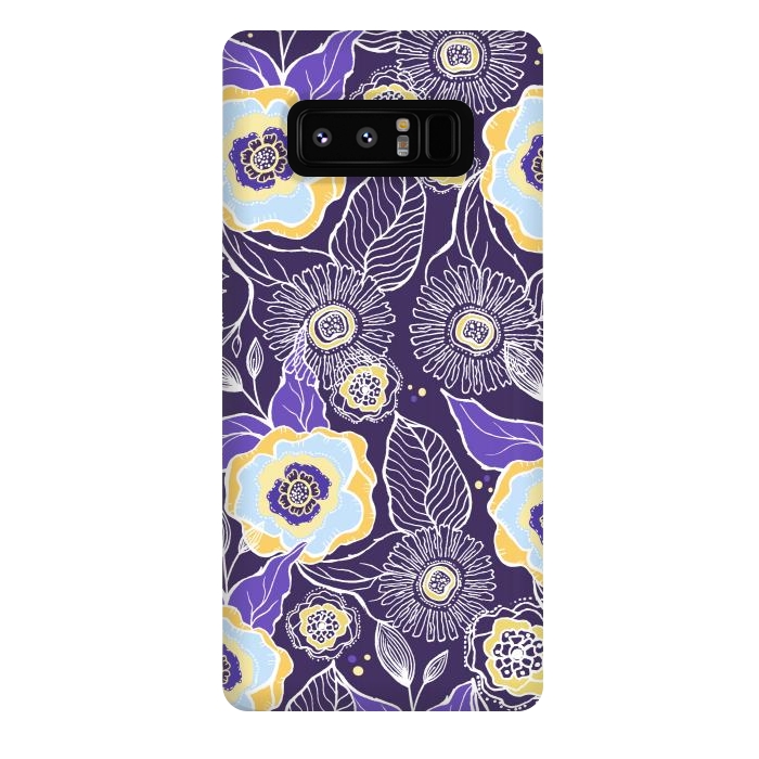 Galaxy Note 8 StrongFit Floral Sunshine by Rose Halsey