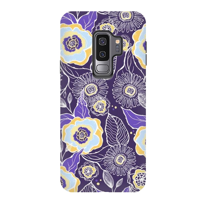 Galaxy S9 plus StrongFit Floral Sunshine by Rose Halsey