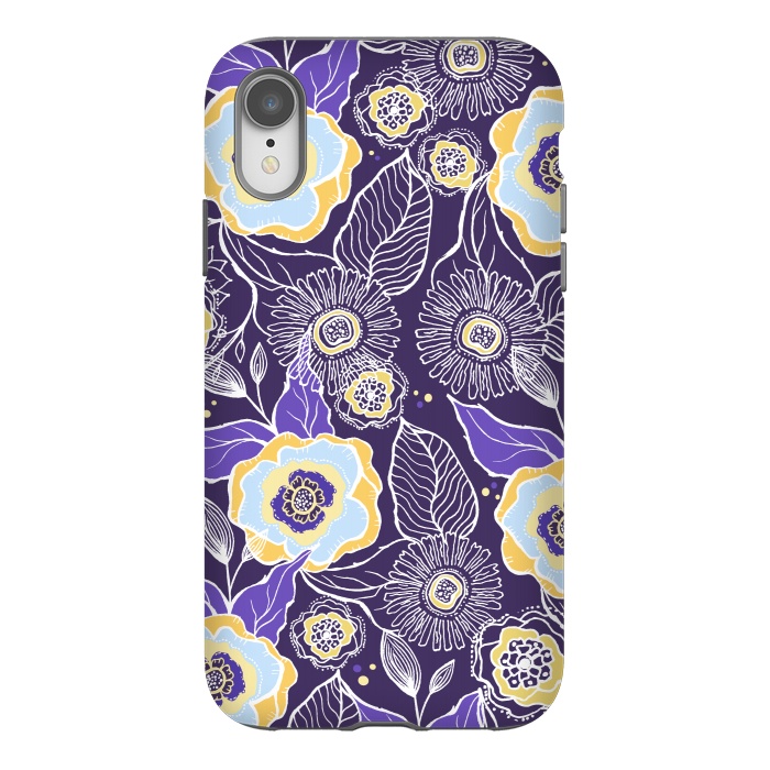 iPhone Xr StrongFit Floral Sunshine by Rose Halsey