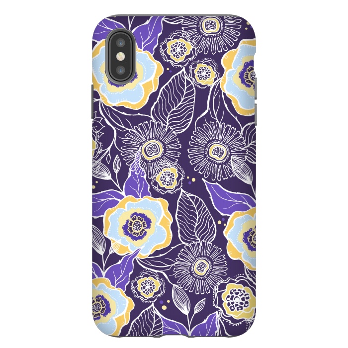 iPhone Xs Max StrongFit Floral Sunshine by Rose Halsey