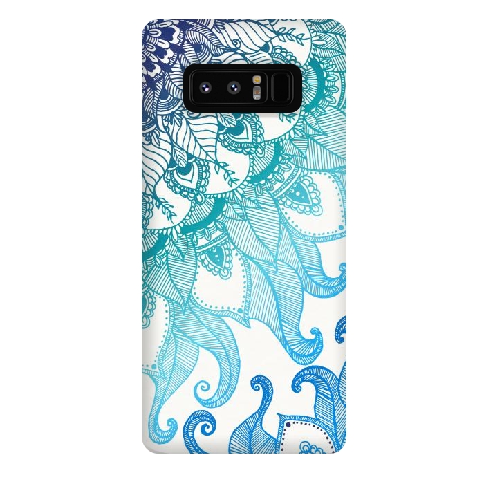 Galaxy Note 8 StrongFit Mermaid Mandala by Rose Halsey