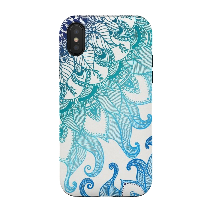 iPhone Xs / X StrongFit Mermaid Mandala by Rose Halsey