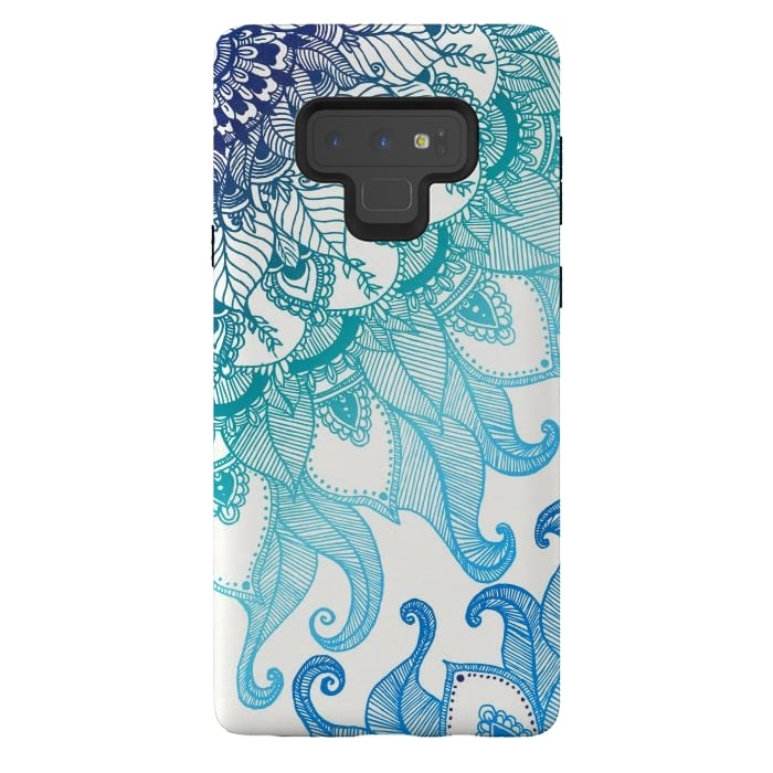 Galaxy Note 9 StrongFit Mermaid Mandala by Rose Halsey