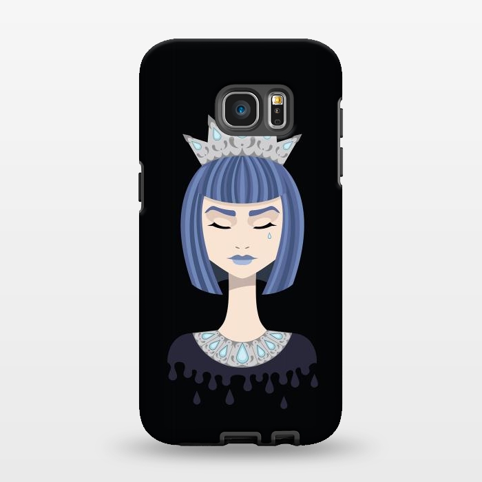 Galaxy S7 EDGE StrongFit Queen of sorrow by Laura Nagel