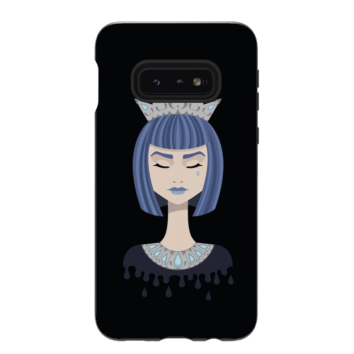 Galaxy S10e StrongFit Queen of sorrow by Laura Nagel