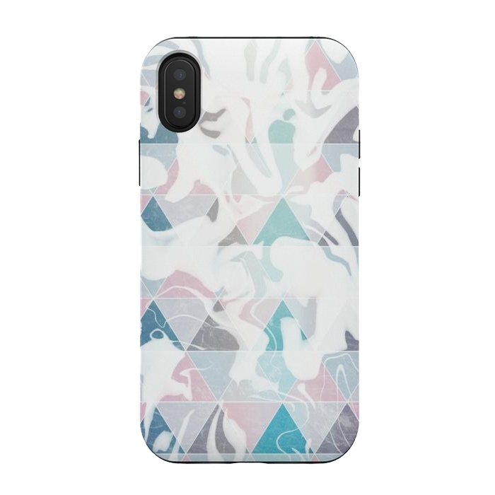 iPhone Xs / X StrongFit Geometric marble by Jms