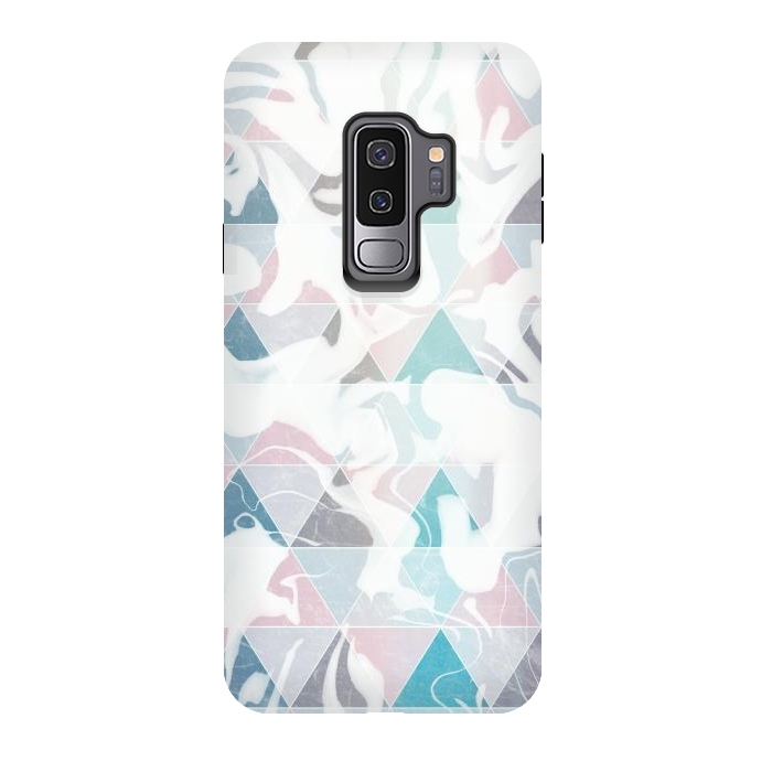 Galaxy S9 plus StrongFit Geometric marble by Jms