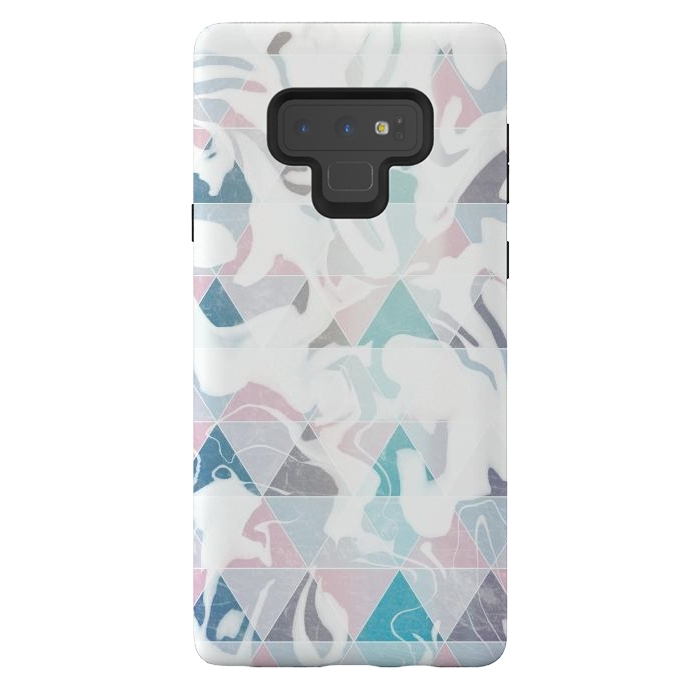 Galaxy Note 9 StrongFit Geometric marble by Jms