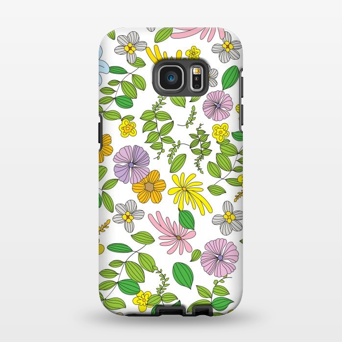Galaxy S7 EDGE StrongFit Superb Flowers by Bledi