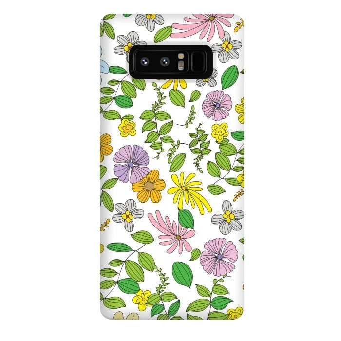 Galaxy Note 8 StrongFit Superb Flowers by Bledi