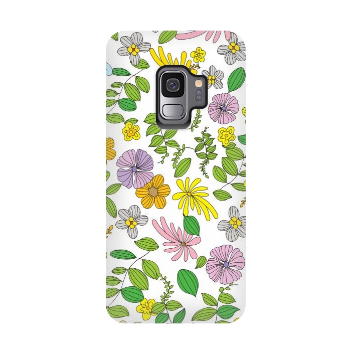 Galaxy S9 StrongFit Superb Flowers by Bledi